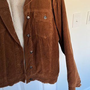 Zara oversized corduroy jacket